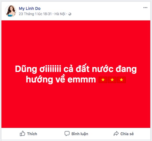 Hoa hậu Đỗ Mỹ Linh biến mất không dấu vết trong suốt trận đấu chung kết của đội tuyển U23 Việt Nam - Ảnh 3.
