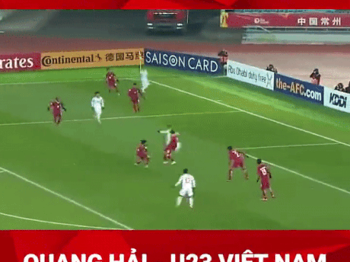 Quang Hải và những cú sút xé lưới đối thủ bằng loạt siêu phẩm tại giải U23 Châu Á-1