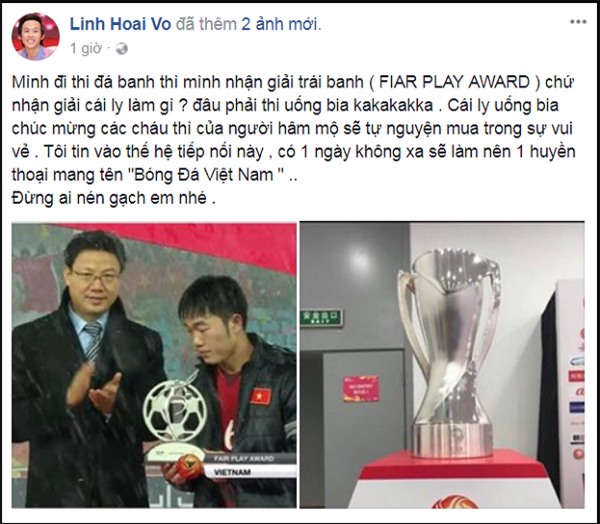 Không hổ là danh hài, Hoài Linh động viên các cầu thủ U23 Việt Nam siêu duyên dáng-3