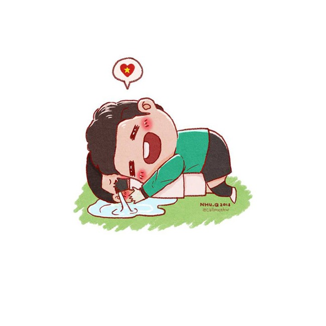 Đã bao giờ bạn thấy HLV Park Hang-seo, Lương Xuân Trường dễ thương đến thế này chưa? - Ảnh 4.