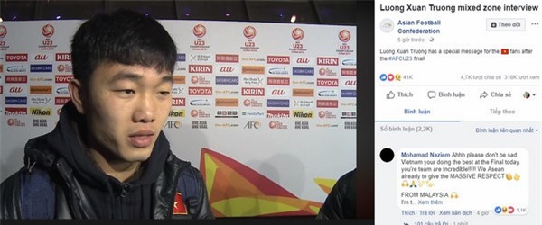 Đội trưởng Lương Xuân Trường là một trong những cầu thủ được nhiều cư dân mạng yêu thích nhất của U23 Việt Nam