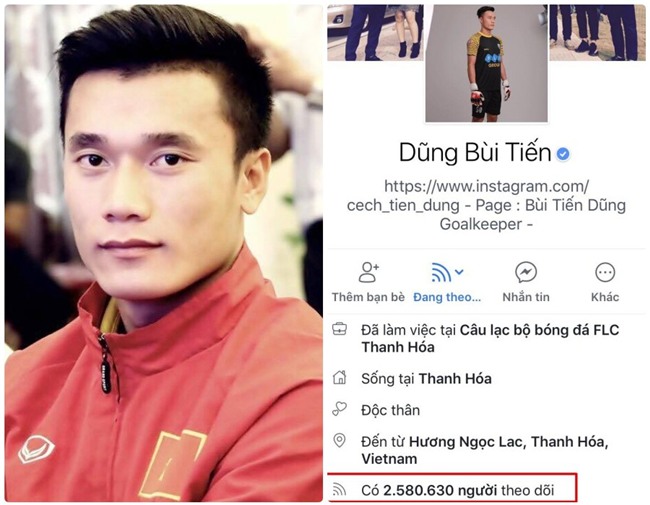 Sức hút không tưởng của Bùi Tiến Dũng: Sở hữu lượng người theo dõi gấp đôi Sơn Tùng M-TP! - Ảnh 2.