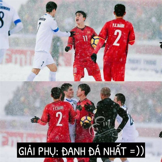 Chùm ảnh hài hước: Dân mạng tự trao các giải phụ đặc biệt cho U23 Việt Nam  - Ảnh 5.