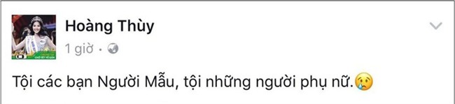 Á hậu Hoàng Thuỳ xót xa khi chứng kiến đông đảo khán giả cùng lên án giới người mẫu. - Tin sao Viet - Tin tuc sao Viet - Scandal sao Viet - Tin tuc cua Sao - Tin cua Sao