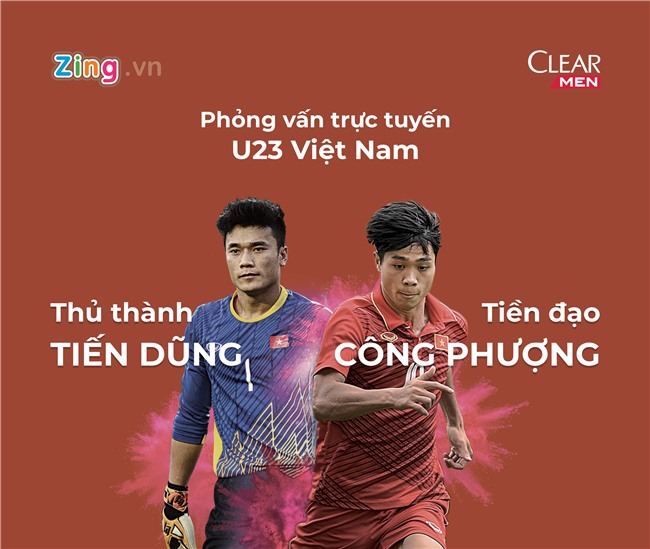 Giao lưu trực tuyến U23 Việt Nam: Tiến Dũng - Công Phượng