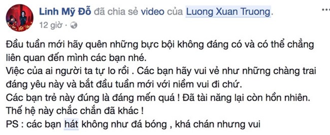 Diva My Linh hai huoc che clip Xuan Truong, Van Thanh hat ngau hung hinh anh 1