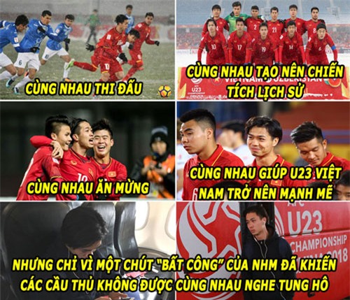 anh che hom nay (29.1): nhm chia re tinh doan ket cua u23 viet nam hinh anh 1