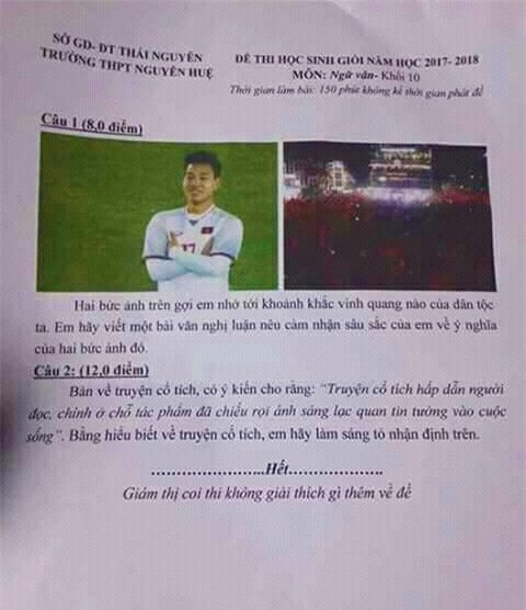 U23 Việt Nam, đề thi văn, U23 châu Á, Vũ Văn Thanh, hậu vệ Văn Thanh