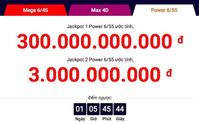 Vietlott thông tin chính thức vụ jackpot 1 lần đầu vượt 300 tỉ