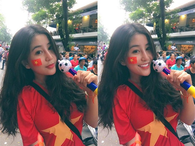 Xinh đẹp và quyến rũ đi cổ vũ U23, CĐV Việt Nam được báo Trung ca ngợi - Ảnh 2.