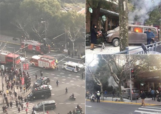 Trung Quốc: Xe tải lao lên vỉa hè, 18 người bị thương - Ảnh 1.