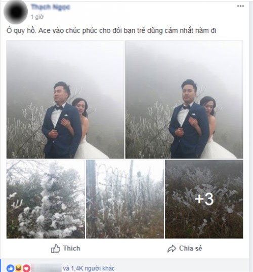 co dau lung tran chup anh cuoi duoi troi bang tuyet sa pa - 1