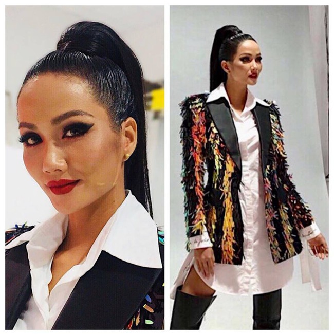 Để tóc dài trang điểm đậm đã không hợp, Hoa hậu HHen Niê còn thua Tóc Tiên trong khoản diện đồ khi mặc chung đồ - Ảnh 2.