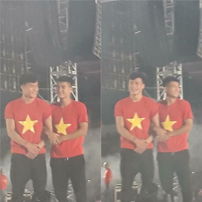 Hội chị em đau tim khi cặp đôi đam mỹ Bùi Tiến Dũng - Đức Chinh lại tay trong tay trên sân khấu lớn-1