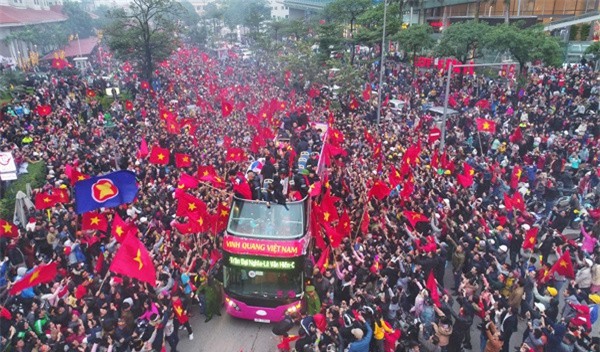 Hình ảnh U23 Việt Nam trong ngày trở về 28/1 sau giải châu Á