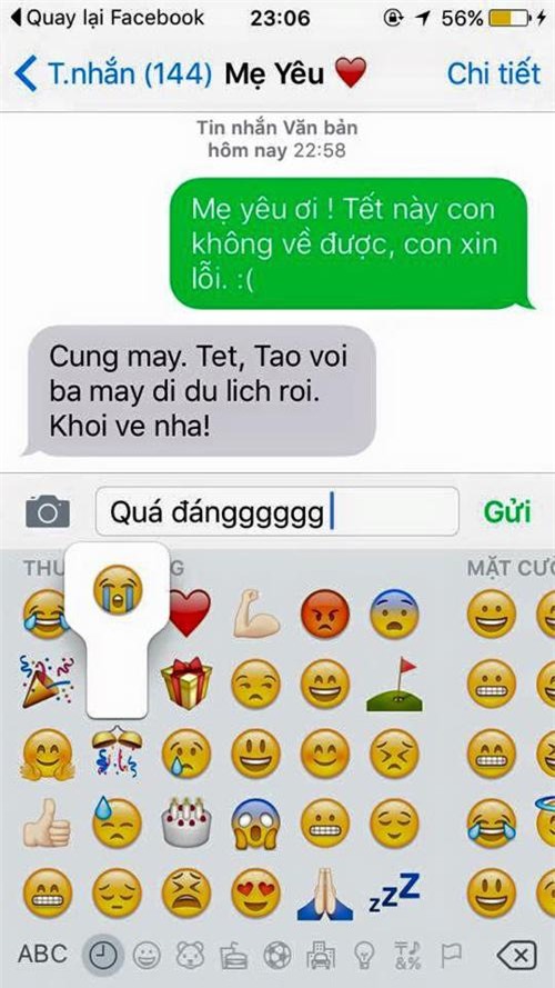 ba me ba dao dap tra "cung hon trung" truoc trao luu nhan tin "tet nay con khong ve" - 7