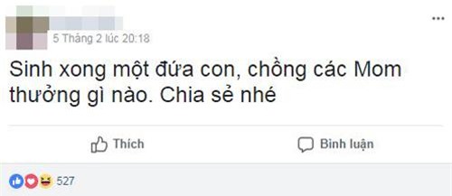 &#34;sinh con xong chong cac me thuong gi?&#34; - day la nhung mon qua khong the ngo! - 1