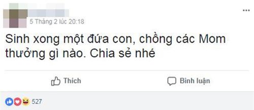 "sinh con xong chong cac me thuong gi?" - day la nhung mon qua khong the ngo! - 1