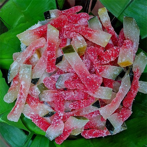 Mứt dưa hấu thành phẩm.