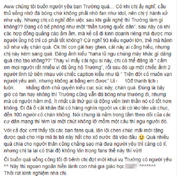 Bạn gái tin đồn của đội trưởng mắt híp Xuân Trường bị tố chảnh chọe, kém duyên-5