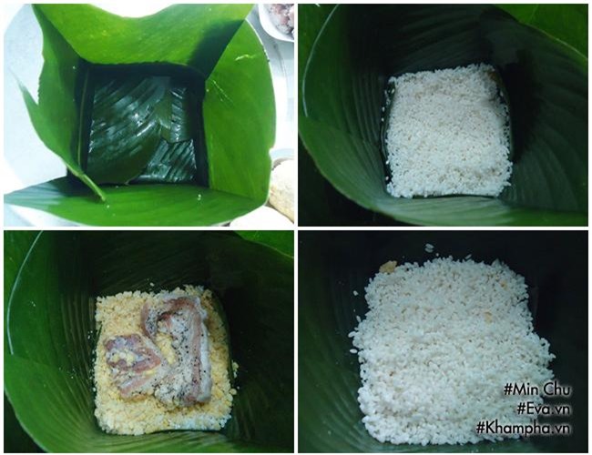 cach goi banh chung khong can khuon van ngon va dep ngay tet - 6