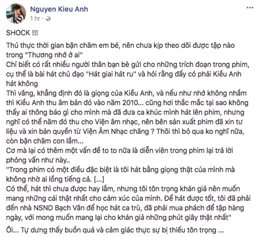 Ca nương Kiều Anh sốc khi phát hiện giọng ca của mình trong Thương nhớ ở ai bị người khác nhận vơ - Ảnh 1.
