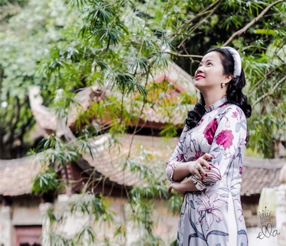 Á hậu huyền my,mẹ á hậu huyền my,mẹ huyền my diện áo dài