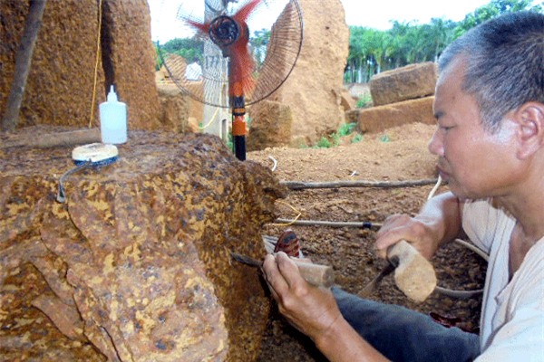 đá ong,Hà Nội,tượng điêu khắc,làng cổ
