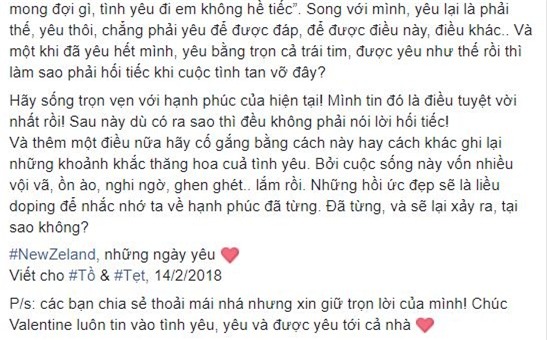 sao việt, valentine, lễ tình nhân 2018