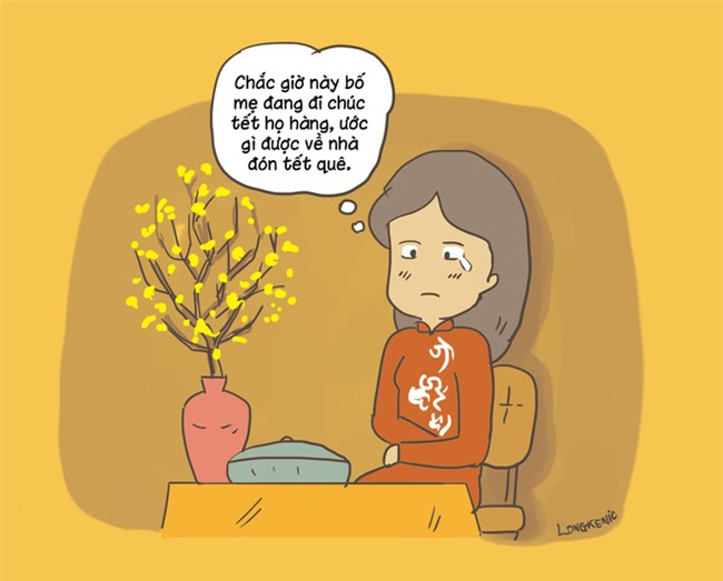 Tranh vui: Những tình thế khiến phụ nữ sau khi lấy chồng chỉ muốn năm sau... hoãn Tết - Ảnh 1.