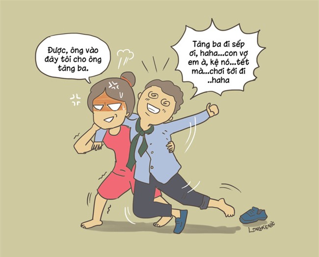 Tranh vui: Những tình thế khiến phụ nữ sau khi lấy chồng chỉ muốn năm sau... hoãn Tết - Ảnh 3.