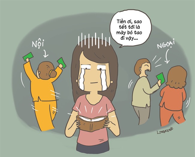 Tranh vui: Những tình thế khiến phụ nữ sau khi lấy chồng chỉ muốn năm sau... hoãn Tết - Ảnh 4.