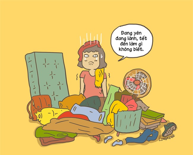 Tranh vui: Những tình thế khiến phụ nữ sau khi lấy chồng chỉ muốn năm sau... hoãn Tết - Ảnh 5.