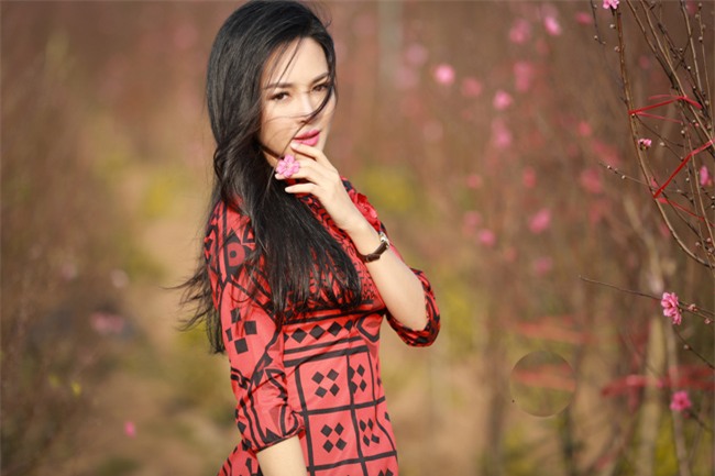 "hot girl dao keo" nam dinh dep lung lieng voi ao dai xuan hinh anh 14