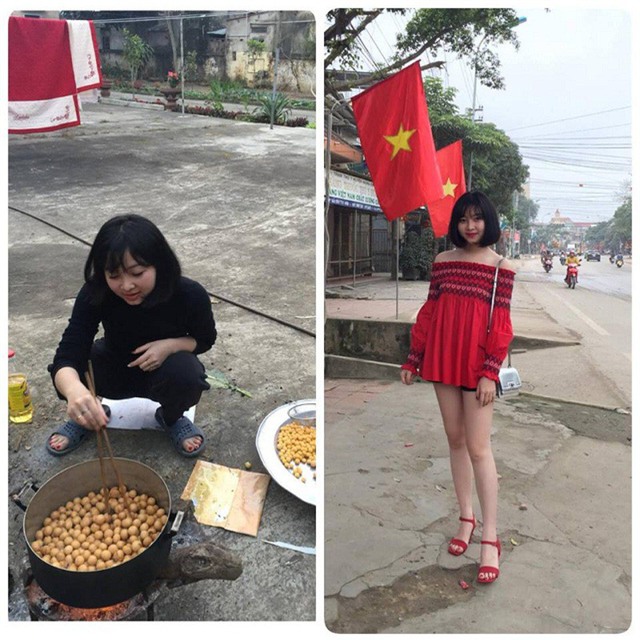 Ở nhà có thể mặc xuề xòa kiểu gì cũng được nhưng ra ngoài phải thật tự tin, sành điệu (ảnh: Bùi Thị Thanh Hoài)