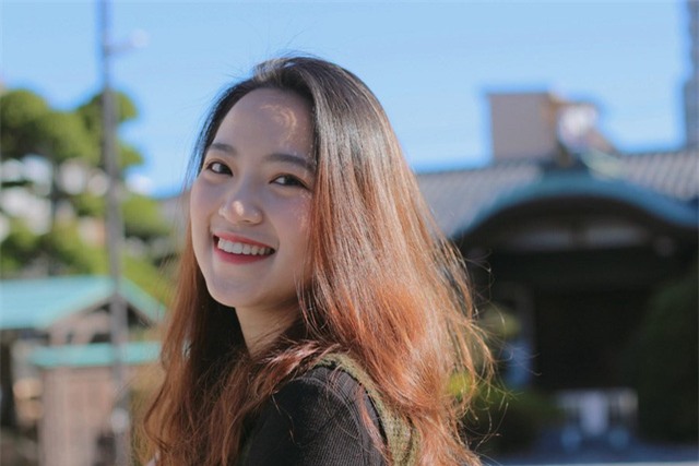 Gương mặt khả ái, nụ cười rạng rỡ tỏa nắng của Á khôi du học sinh Việt tại Nhật.
