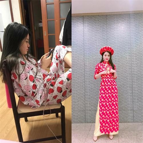 chi em chia se anh "bien hinh" truoc va sau tet, nhan sac khac nhau mot troi mot vuc! - 4