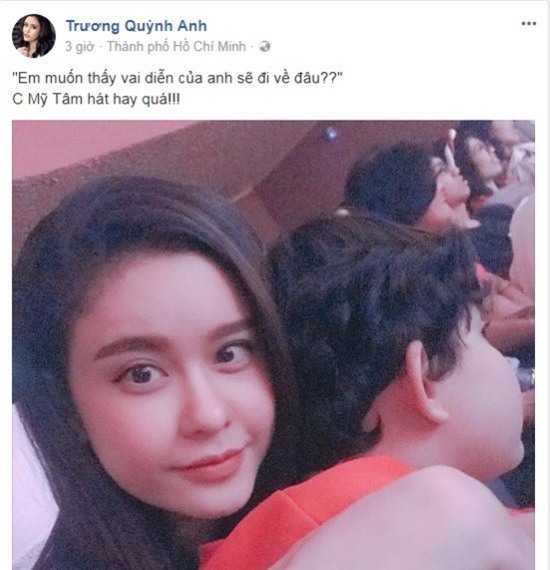 Trương Quỳnh Anh mượn lời bài hát đăng trạng thái đầy ẩn ý sau khi Tim có những tâm sự trên trang cá nhân trước đó. - Tin sao Viet - Tin tuc sao Viet - Scandal sao Viet - Tin tuc cua Sao - Tin cua Sao