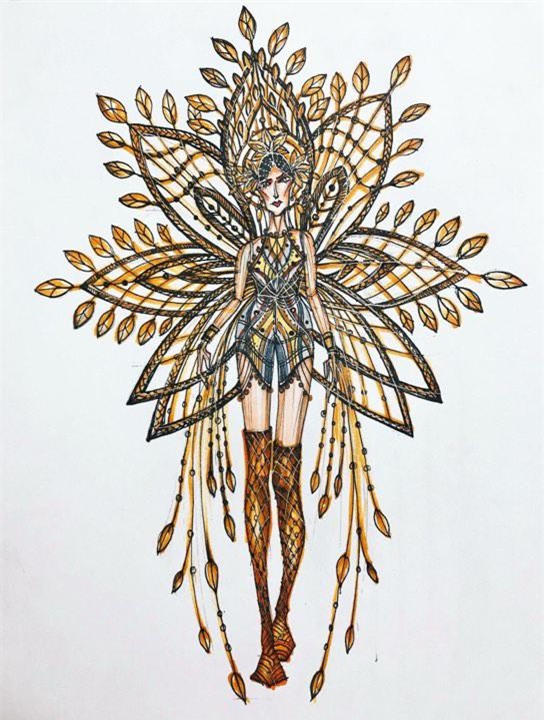 trang phuc dan toc hoanh trang cua huong giang tai hoa hau chuyen gioi duoc he lo - 2