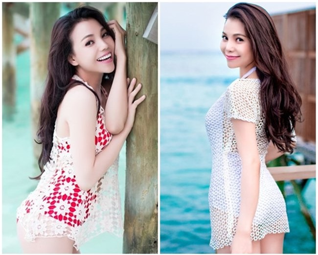 my nhan viet kin ho voi ao luoi di bien day khieu khich hinh anh 9