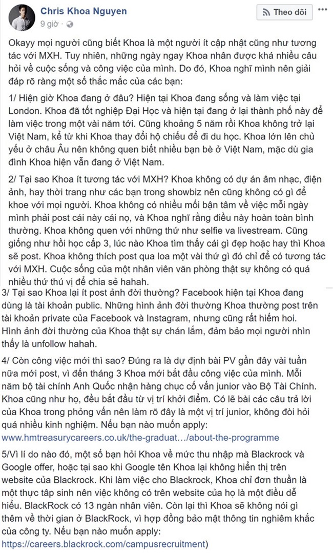 Chris Khoa: 'Moi nguoi dang hieu lam thong tin ve minh' hinh anh 3