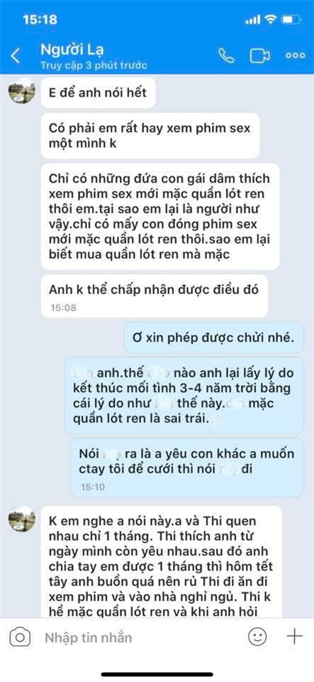 mac quan lot ren, co gai bi nguoi yeu 3 nam chia tay vi giong con gai hu - 3