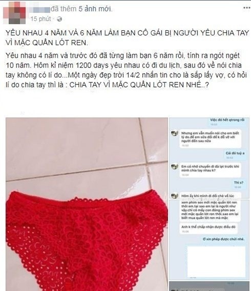 Này anh, người đàn ông hội chứng quần ren đỏ... - Ảnh 1.