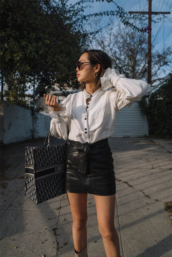 Diện quần âu và sơmi cách điệu đẹp như các quý cô châu Á trong street style đầu tháng 3 - Ảnh 13.