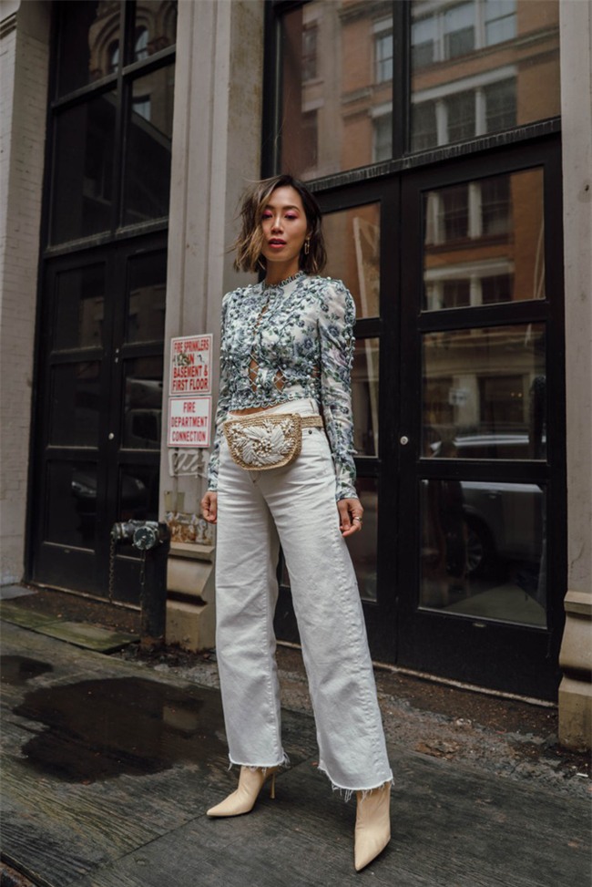 Diện quần âu và sơmi cách điệu đẹp như các quý cô châu Á trong street style đầu tháng 3 - Ảnh 14.