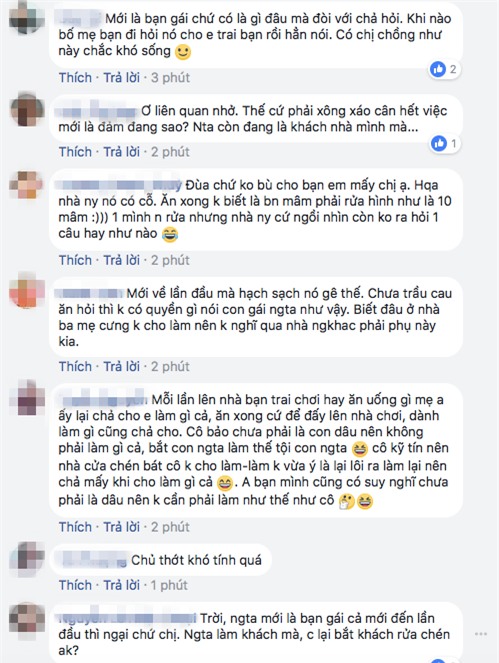 Bị chị bạn trai soi mói vì qua nhà ăn cơm không chịu rửa bát, ngờ đâu cô gái lại được bênh chằm chặp - Ảnh 2.