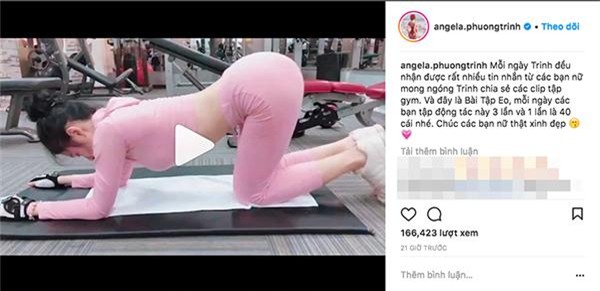hot: angela phuong trinh khoe clip tap gym, dan mang "nhiet tinh" soi loi! - 2