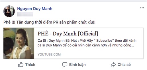 Duy Mạnh lại nhắc khéo đến sự việc bằng cách chia sẻ ca khúc Phê của mình, nhằm nói đến cảm giác của mọi người khi dùng chất kích thích. - Tin sao Viet - Tin tuc sao Viet - Scandal sao Viet - Tin tuc cua Sao - Tin cua Sao