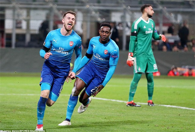 Niềm vui của Ramsey, khi lập công tại San Siro