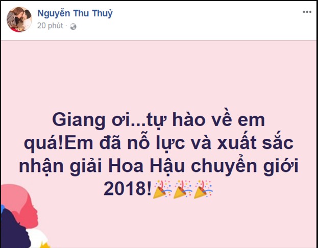 Làng giải trí Việt vỡ òa khi Hương Giang đăng quang Hoa hậu Chuyển giới Quốc tế 2018-7